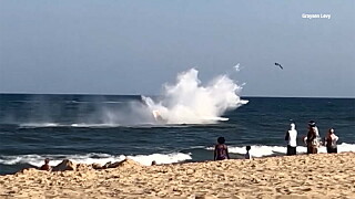 Måtte nødlande på havet